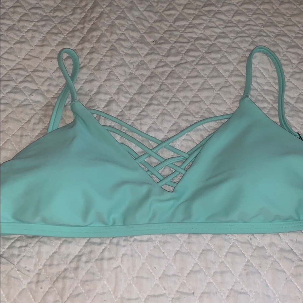 Blue swim top